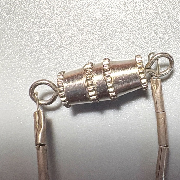 Sterling silver and turquoise necklace - Picture 5 of 5